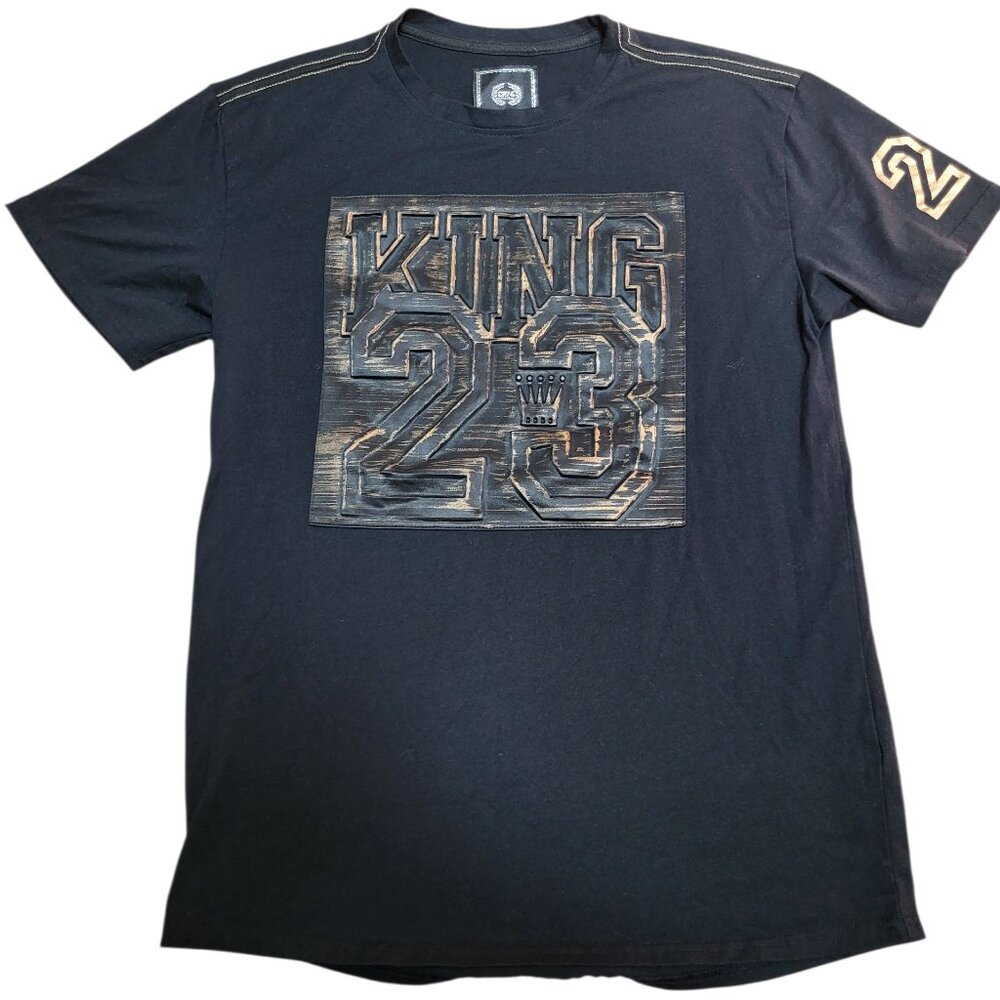 Bordo Cromato CR-24 Medium King 23 Lebron James Embossed Black Shirt